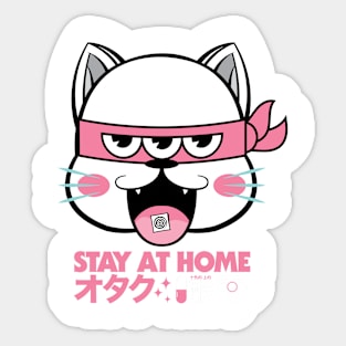 TOA Stay At Home Cat Sticker